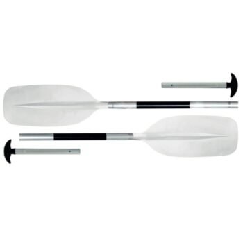 Pagaie canoë Egalis Twin Evo Convertible - alu - 4 parties - 140/210 cm