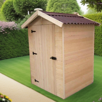 Abri en bois massif certifié 1,98m² - panneaux 16mm + plancher - Habrita