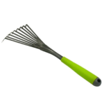 Xclou Balai à gazon 9 griffes - Râteau de jardin avec manche ergonomique